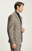 Matteo Checked Blazer Light Brown