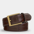 Cognac Crocodile Belt