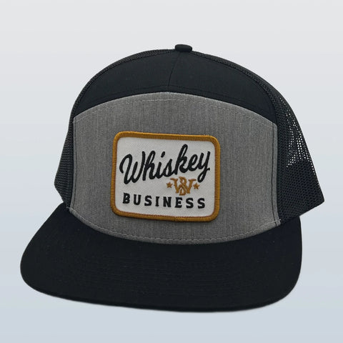 Whiskey Business 7 Panel Patch Hat