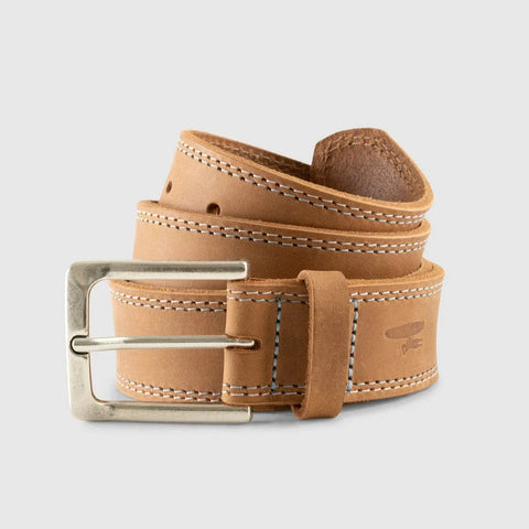 Double Stitch Leather Belt