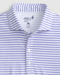 Reese Striped Jersey Performance Polo