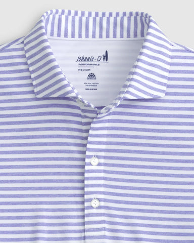 Reese Striped Jersey Performance Polo