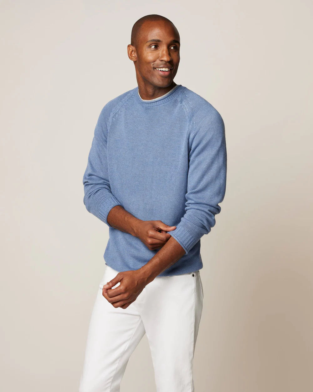 Kordell Linen Crewneck Sweater