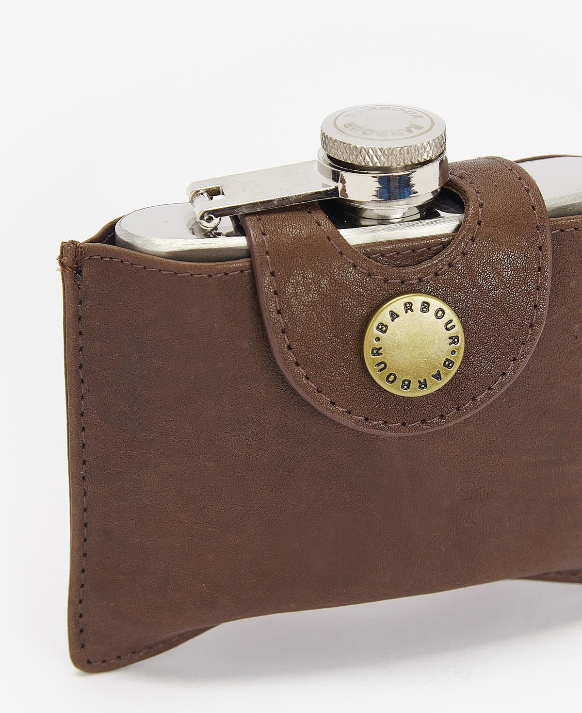 Barbour 4oz Hinged Hip Flask