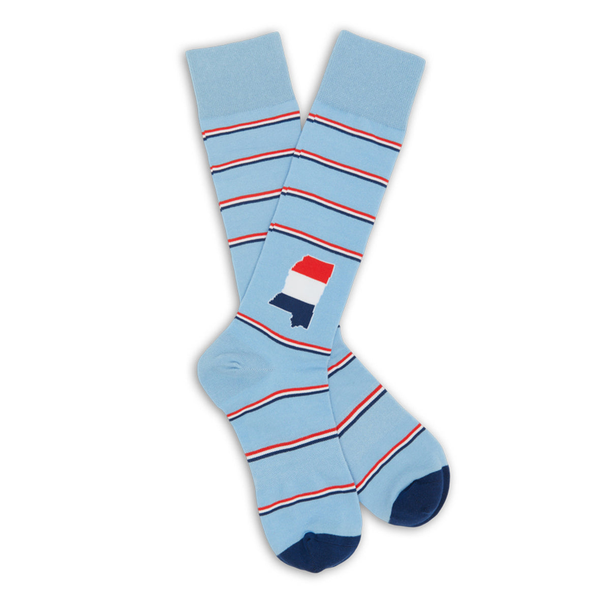 Powder Triple Stripe MS Socks