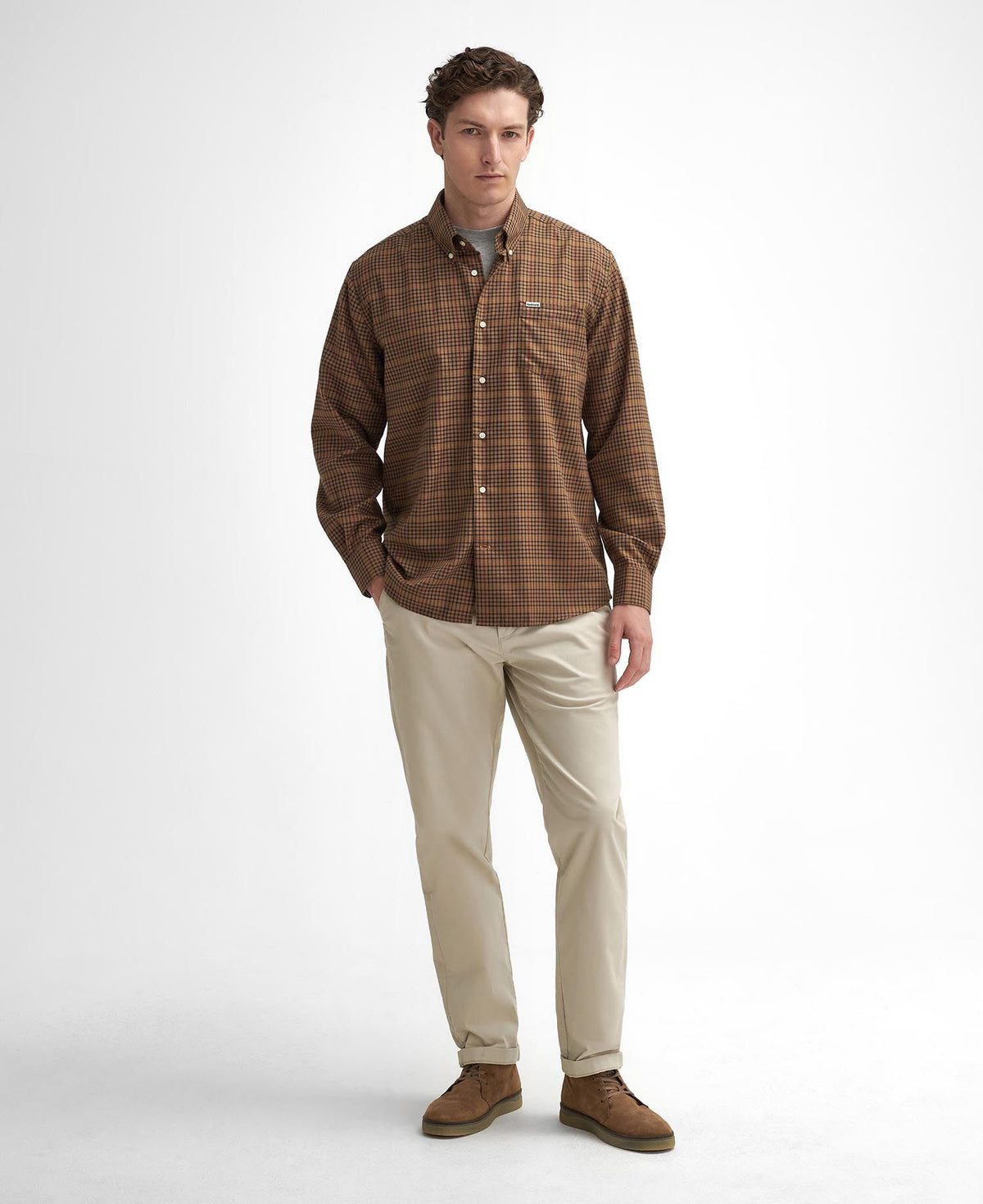 Henderson Thermo Weave Long-Sleeved Shirt - Stone