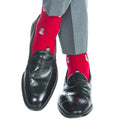 Red w/ Snowman Socks - Mid Calf