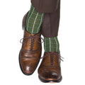 Pine Green Windowpane Socks
