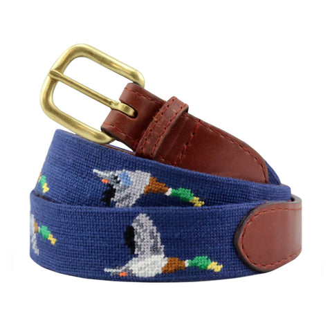 Mallard Needlepoint Belt