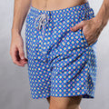 Navy Medallion Swim Trunks