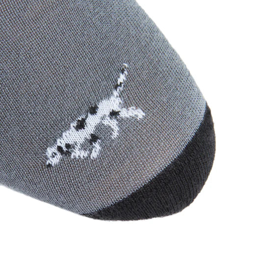 Mercury Gray w/ Cream Bird Dog Socks