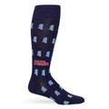 Navy State Ole Miss Dress Socks