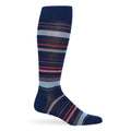 Navy Multi Stripe Dress Socks