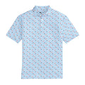Ole Miss Tossed M Printed Performance Polo