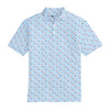 Ole Miss Tossed M Printed Performance Polo