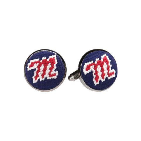 Mississippi Needlepoint Cufflinks