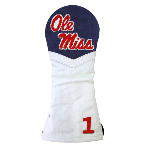 Ole Miss Needlepoint Driver Headcover