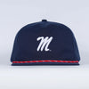 Ole Miss Rope Hat- Soft Performance Unstructured