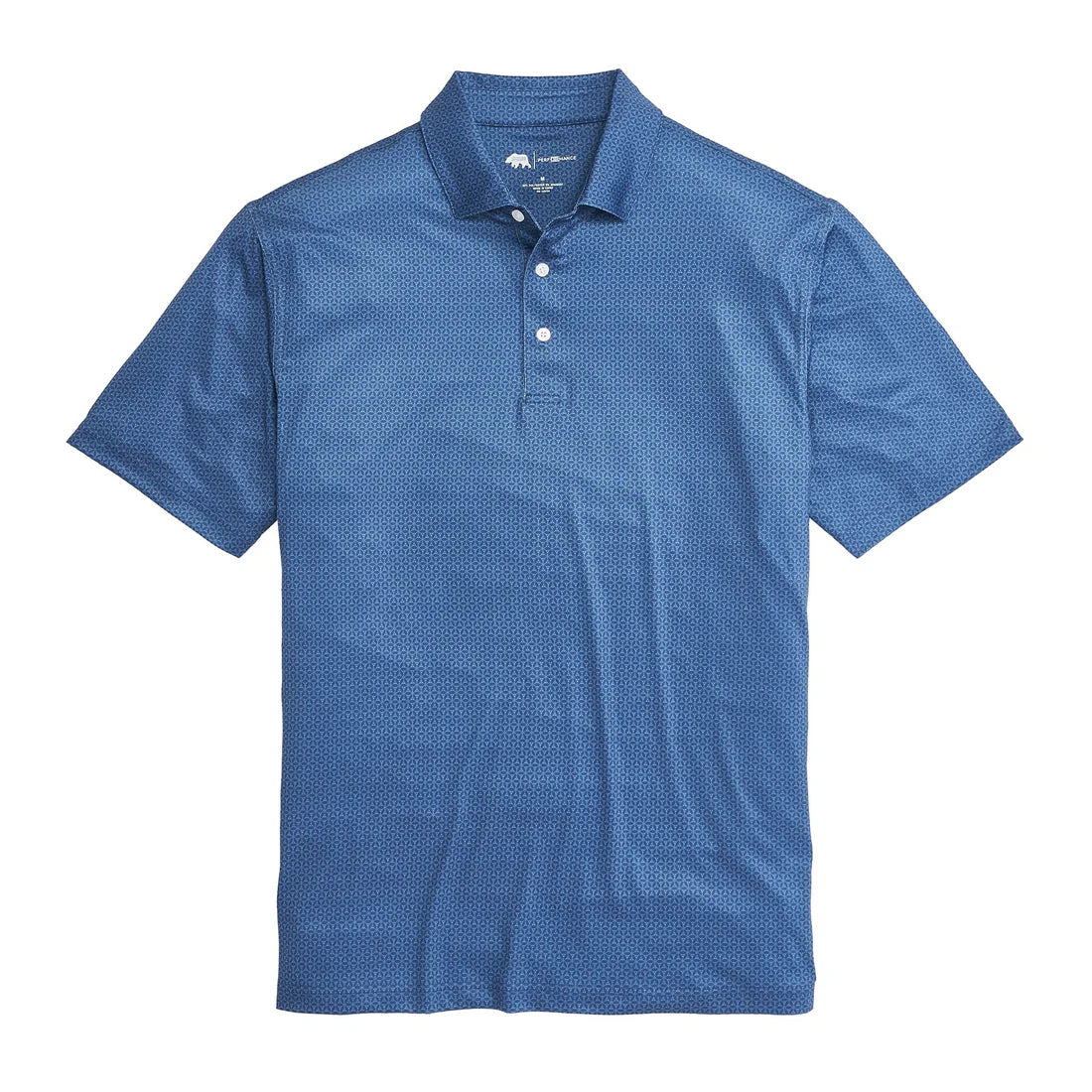 Out of Office Printed Performance Polo - True Navy