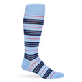 Powder Triple Stripe Dress Socks