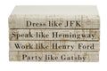 Dress Like JFK Book Stacks