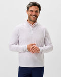 Viktor Printed Camo 1/4 Zip Pullover - White