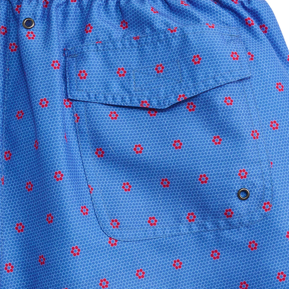 Daisy Tile Swim Trunks