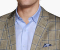 Flex Knit Blazer - Tan/Blue Shadow Plaid