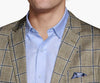 Flex Knit Blazer - Tan/Blue Shadow Plaid