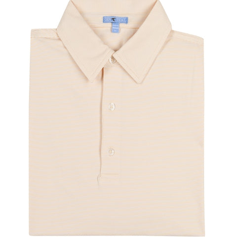 Wheat Club Pinstripe Performance Polo