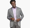 Flex Knit Blazer - Gray Plaid