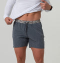 Grizzly Grey - Deer Camo  Athletic Shorts