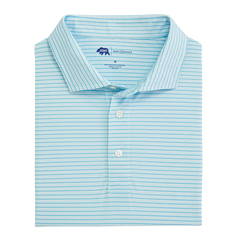 Trophy Stripe Performance Pique Polo