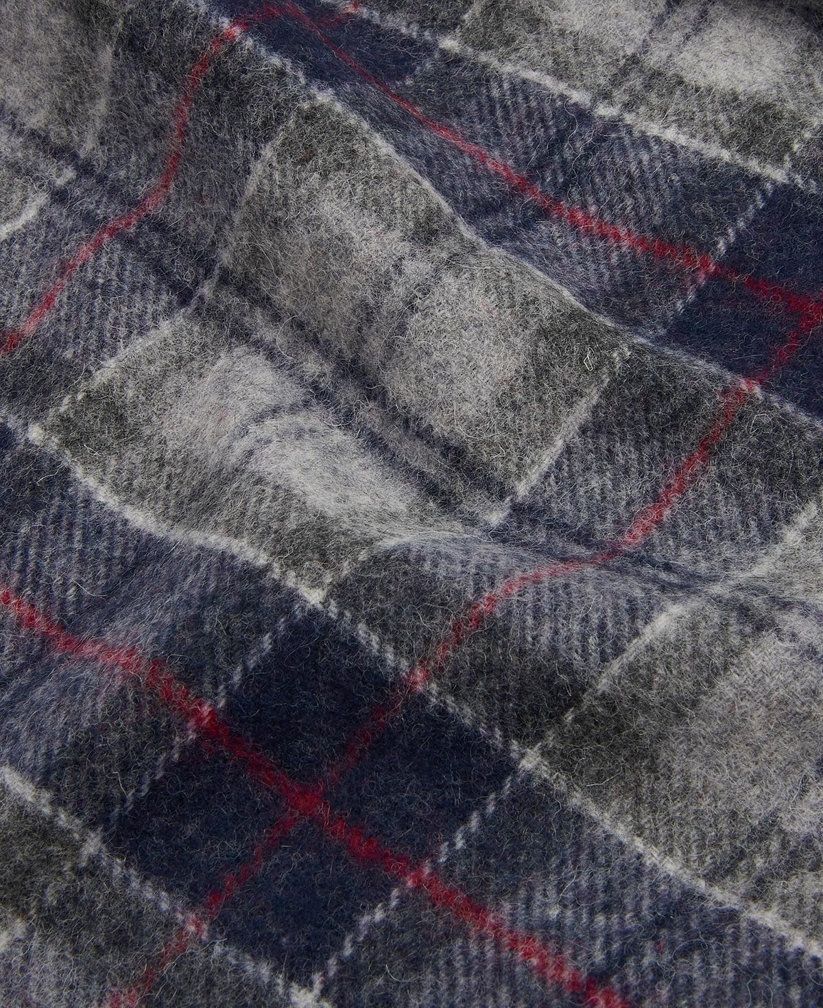 Tartan Lambswool Scarf - Blue Granite