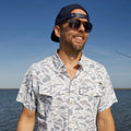 White Camo Performance Fishing Shirt