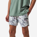 Youth Mesh Training Shorts-White Camo