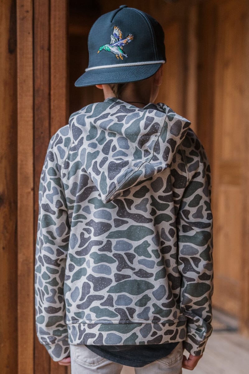 Youth Deer Camo Fleece Hoodie