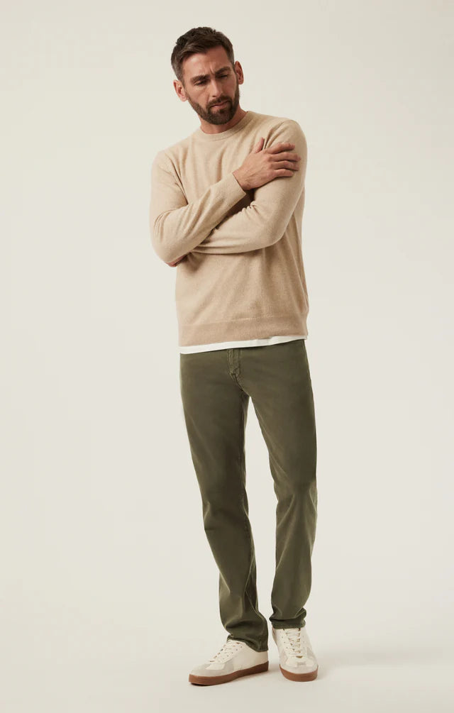 Charisma Relaxed Straight Dark Olive Twill