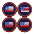 American Flag Coaster Set