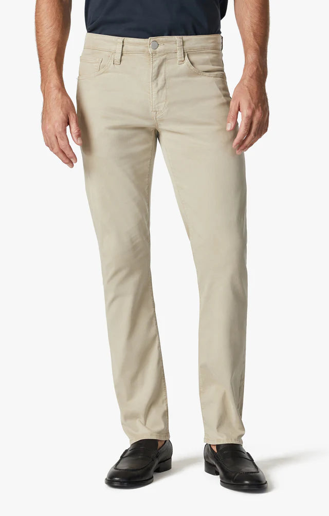Courage Straight Leg Pants In Aluminum Twill