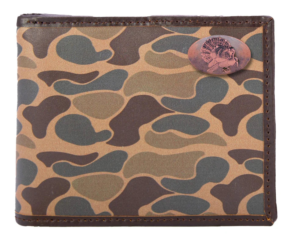 Old School Camo Passcase Wallet