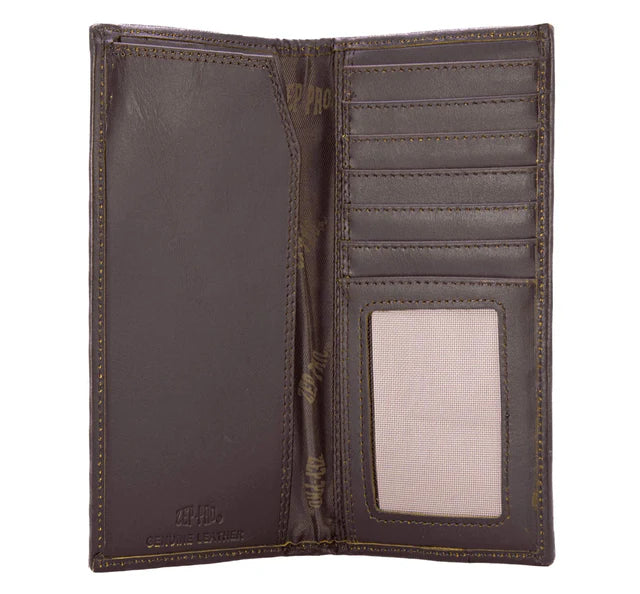 Old School Camo Secretary Wallet - Brown Turkey