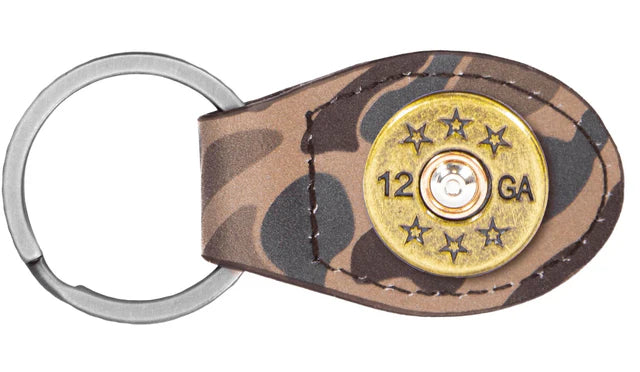 Old School Camo Oval Key Fob