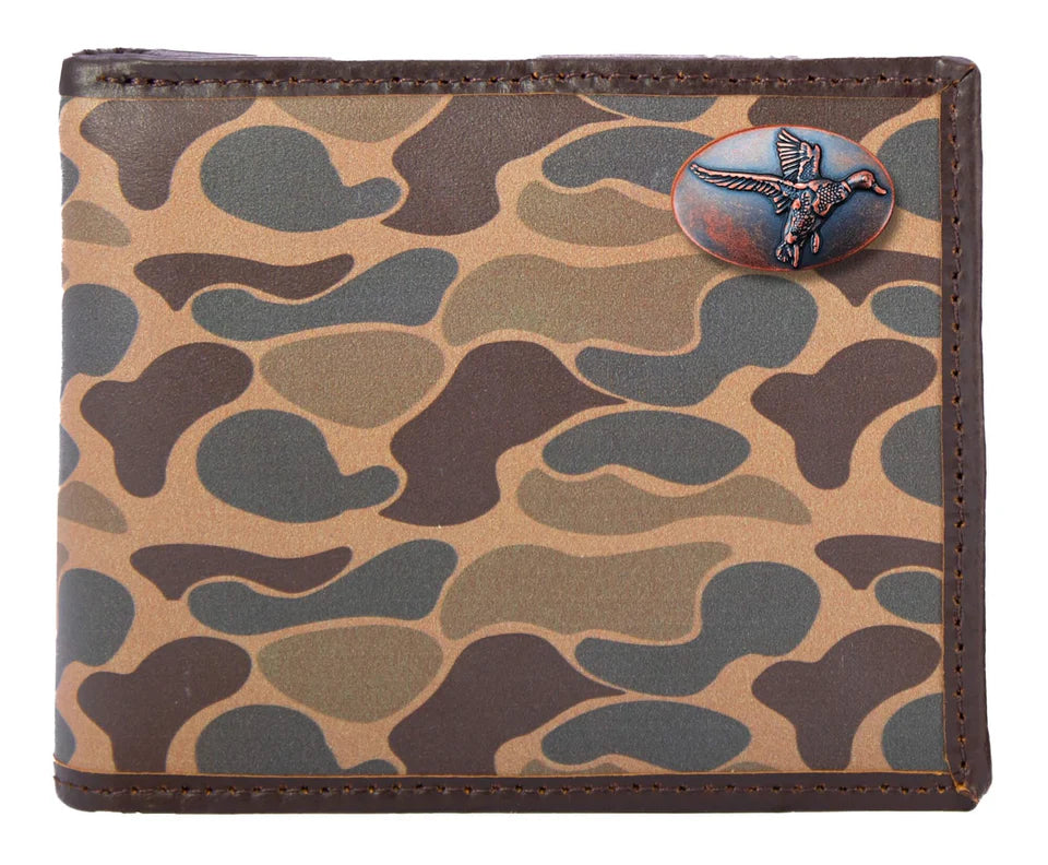 Old School Camo Passcase Wallet