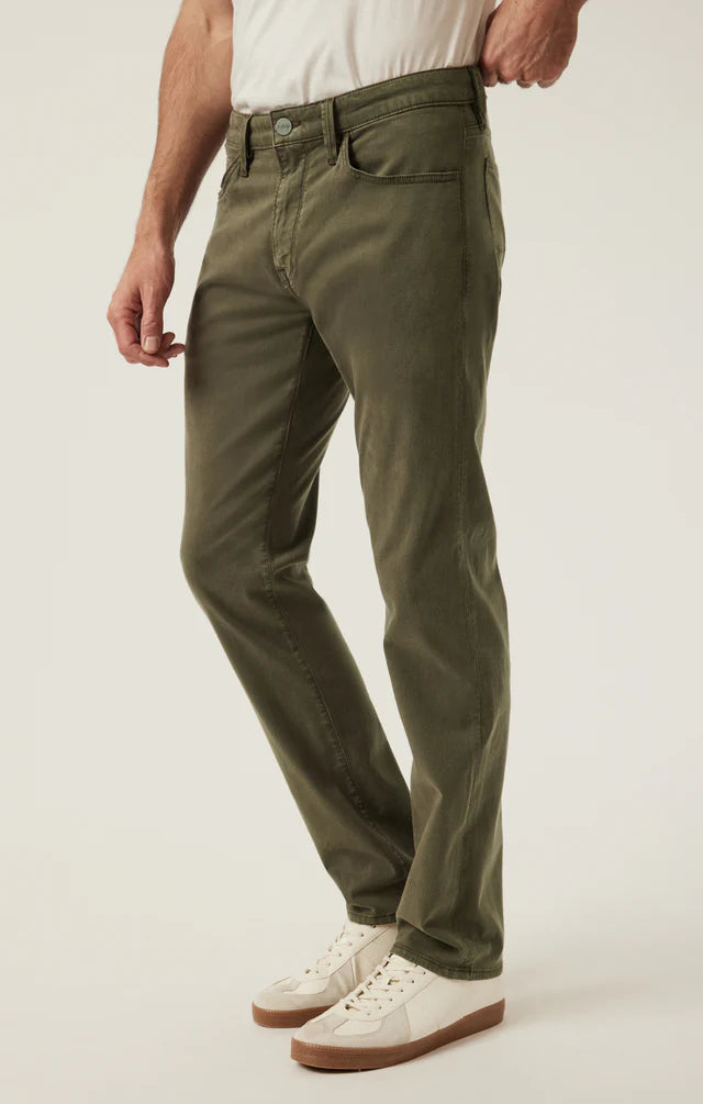 Charisma Relaxed Straight Dark Olive Twill