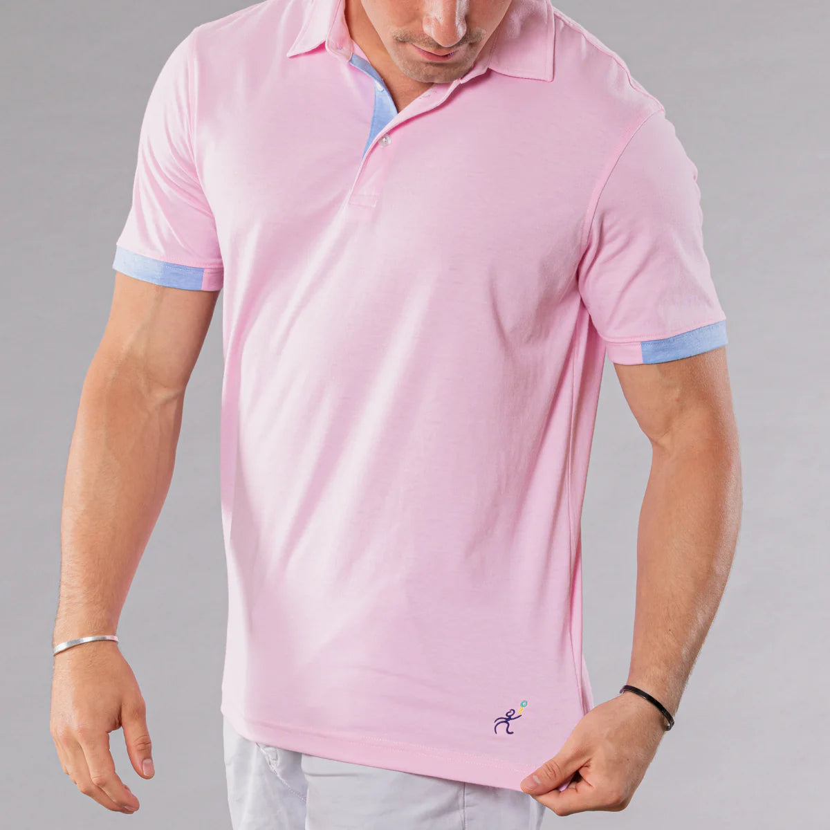 Michael's Solid Polo w/ Contrast Sleever