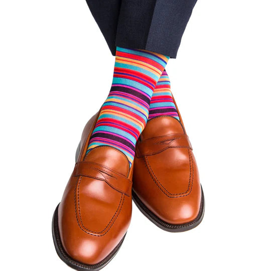 Multicolored Striped Socks