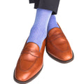 Sky Blue & Clematis Grenadine Socks