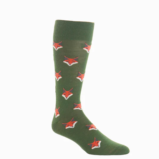 Pine Green w/ Fox Socks - Mid Calf