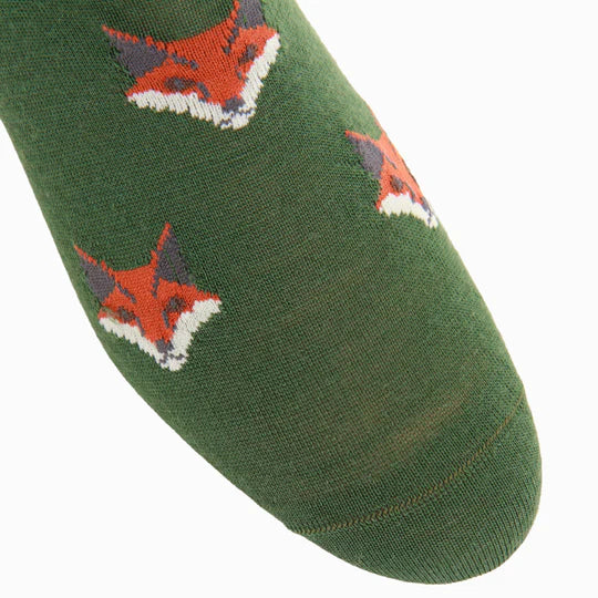 Pine Green w/ Fox Socks - Mid Calf